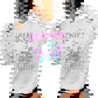 Mermaid Birthday Outfit Mermaid Party Mermaid Grandma Women Hoodie | Seseable UK