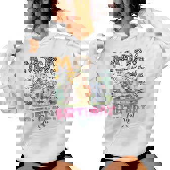 Mom Of The Birthday Girl Safari Jungle Animal Lover Women Hoodie - Monsterry