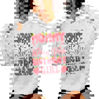 Mommy Of The Berry First Birthday Girl Strawberry Lover Women Hoodie | Seseable UK