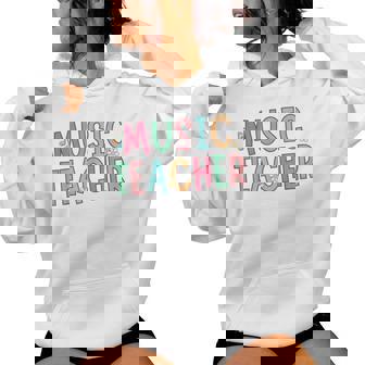 Music Teacher First Day Of School Elementary School Women Hoodie | Mazezy