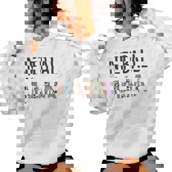 Netball Mama Netball Player Women Netball Mom Women's Hoodie | Mazezy