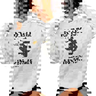 No Faux King Way No Kings In America Black Cat Women Hoodie | Seseable CA