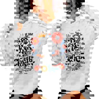 No King In America Floral 4Th July No Kings Women Hoodie | Mazezy