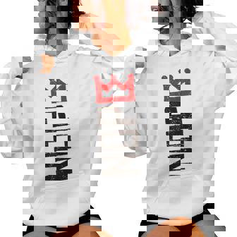 Nope No Kings Protest Sign Vertical Women Hoodie - Monsterry