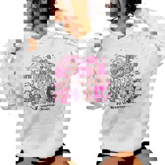 In October We Wear Pink Ribbon Breast Cancer Awareness Women Women Hoodie | Seseable CA