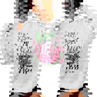 One In A Melon Mom 1St Birthday Party Family Matching Women Hoodie - Monsterry