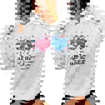 Pink Or Blue Boy Or Girl We Love You Gender Reveal Women Hoodie - Monsterry