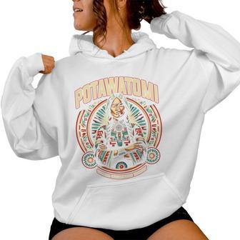 Potawatomi Strong Indigenous Woman Proud Native Tribe Women Hoodie - Thegiftio UK