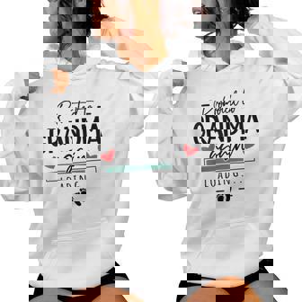 Promoted To Grandma Again Baby 2 Announcement Grandparents Women Hoodie | Seseable UK