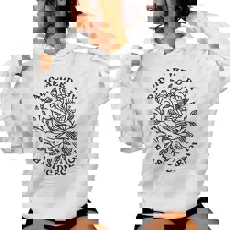 Radicalized By Basic Decency Floral Social Justice Feminist Women Hoodie | Seseable CA