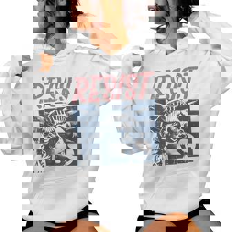 Resist Statue Liberty Bubblegum Protest Equality Women Women Hoodie | Mazezy