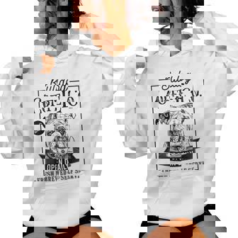 Retro English Bulldog Coffee Dog Mom Coffee Lover Women Hoodie - Thegiftio