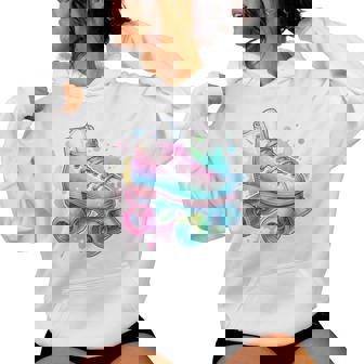 Roller Skate Graphic Girls Women Colorful Roller Skating Women's Hoodie | Mazezy