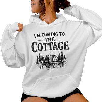 Romance Hockey Pareja Hombres Esoy A La Cottage Cuello Sudadera con capucha para mujer - Regaloses