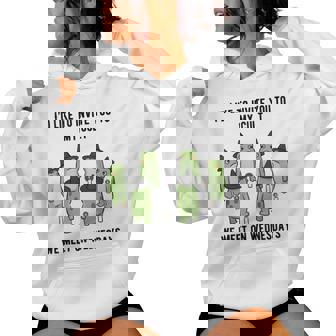 Sarcastic Frog Meme Amphibian Cult And Women Women Hoodie | Mazezy