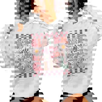 Sister Of The Birthday Girl Family Groovy Birthday Party Women Hoodie | Mazezy