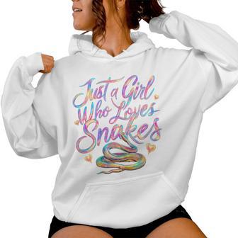 Snake Just A Girl Who Loves Snakes Women Hoodie - Thegiftio UK