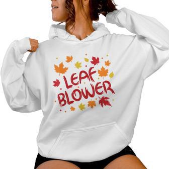Very Spooktacular Fall Leaf Blower Sucking Leaf Blowers Women Hoodie - Thegiftio UK
