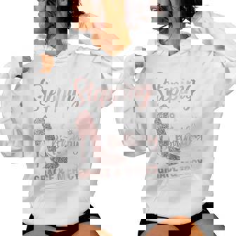 Stepping Into My 58Th Birthday 58 Year Old Bday Women Hoodie - Thegiftio