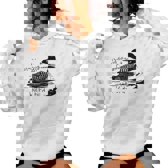 Stupid Canadian Wolf Bird Sarcastic Animal Lgbt Gay Pride Women Hoodie - Monsterry