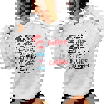 Teaching I Will Drink Coffee Here Or There Teacher Women Hoodie - Thegiftio