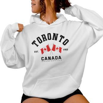 Toronto Canadá Ciudad Natal Toronto Amigo Regaloiaje A Toronto Cuello Sudadera con capucha para mujer - Regaloses