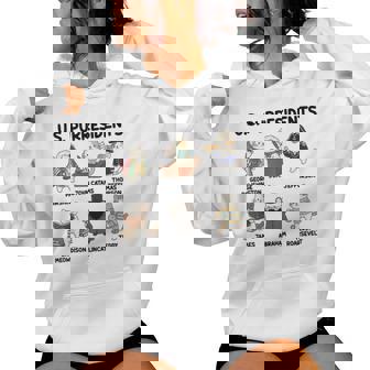 History Teacher American History Cat Lover Us Purresidents Women Hoodie - Thegiftio