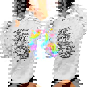 Unicorn For Girls Cute Magical Unicorn Women Hoodie - Thegiftio