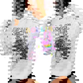 Unicorn Monster Truck 4Th Birthday 4 Year Old Girls Party Women Hoodie - Thegiftio