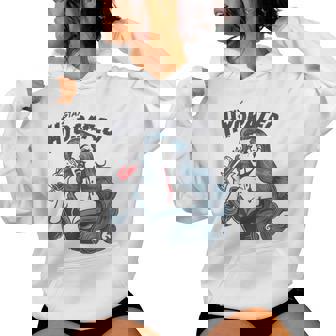 Vampire Theme Stay Hydrated Trendy Vintage Vampire Girl Women Hoodie | Seseable CA