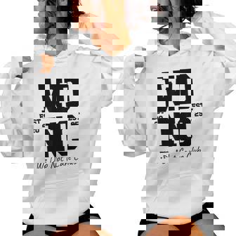 Wdnc We Do Not Care Club Menopause Humor Sarcastic Women Hoodie | Seseable FR