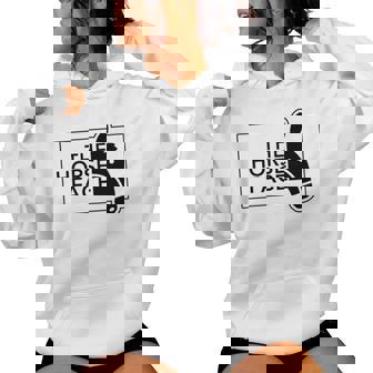 【バックプリント・背中側】ザ・ホース・フェイス The Horse Face 午年 馬 2026 パロディ 長袖tシャツ レディースパーカー - Kawaiitshirt