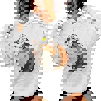 モルモットの花、モルモットの花 レディースパーカー - Kawaiitshirt