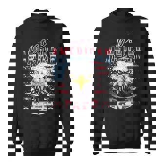 100 American Patriot Usa Eagle Fight Fafo Humorous Sayings Sweatshirt - Monsterry