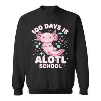 100 Day Of School Alotl School Axolotl Sweatshirt - Thegiftio UK