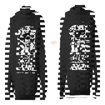 101 Days Of School Dog Sunglasses 100Th Day Of School Sweatshirt | Seseable UK