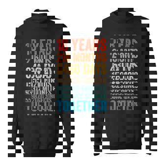 18年目の記念日 彼 彼女 カップル 18回目の結婚 スウェットシャツ - Kawaiitshirt