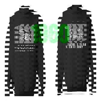 1960 誕生日 66歳 緑寿祝い クールでシンプルな数字デザイン スウェットシャツ - Kawaiitshirt