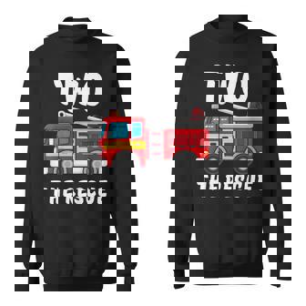 2 The Rescue Fireman 2Nd Birthday Party Sweatshirt | Mazezy