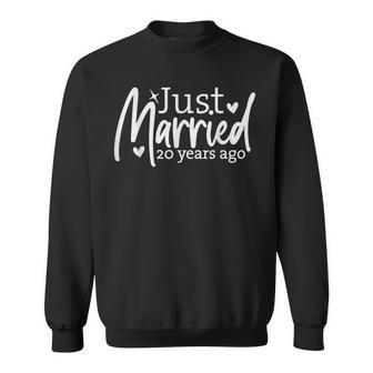 20Th Wedding Anniversary For Her Couple 20 Years Of Marriage Sweatshirt - Monsterry