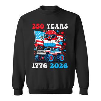250 Years 250Th Anniversary 1776 2026 Usa 4Th Of July Boys Sweatshirt - Thegiftio UK