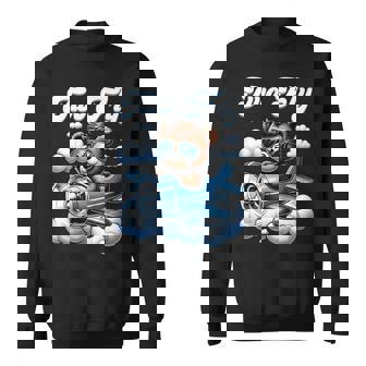 2Nd Birthday Airplane Two Plane Teddy Bear Flying Aviation Sweatshirt - Thegiftio