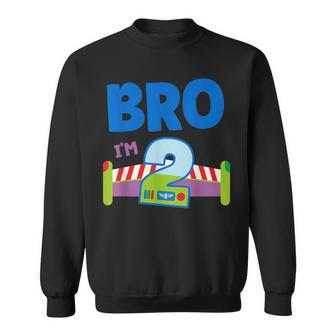 2Nd Birthday Boy Toy Lover Bro I'm 2 Year Old Story Party Sweatshirt - Thegiftio UK