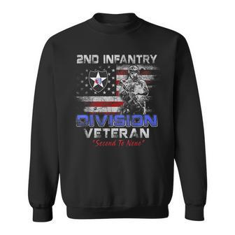 2Nd Infantry Division Second To None Us Veteran Military Sweatshirt - Thegiftio UK