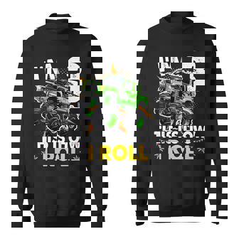 3 Year Old Monster Truck Birthday Boy Sweatshirt - Seseable