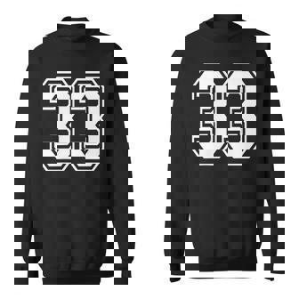 33番のスポーツスタイル。ホワイト。 スウェットシャツ - Kawaiitshirt