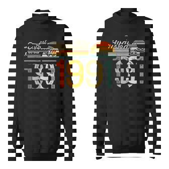 34th Wedding Anniversary 34 Years Best Husband Since 1991 Sweatshirt Unisex | Mazezy