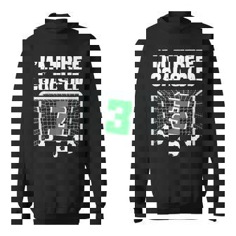 3Rd Birthday Soccer Football Player Boy 3 Years Old Sweatshirt - Thegiftio