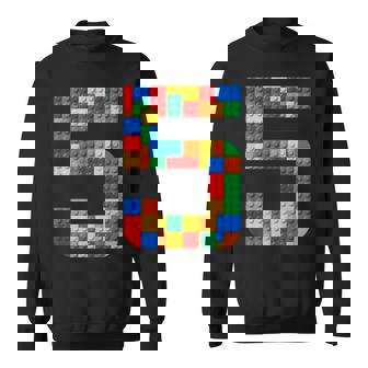 5 Year Old Blocks Building Master Builder 5Th Birthday Boy Sweatshirt | Mazezy