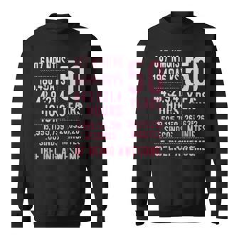 50歳の誕生日 男女 面白い 50歳 スウェットシャツ - Kawaiitshirt